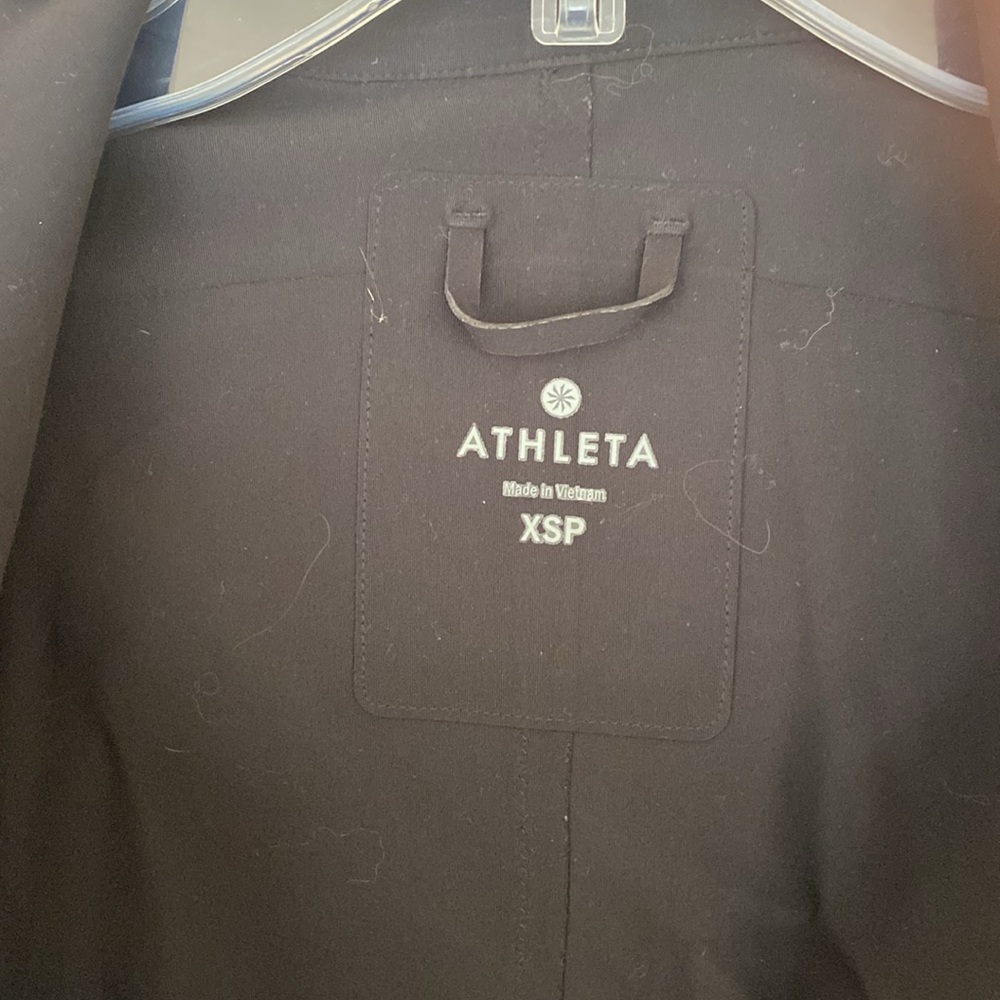 Athleta Cosmic Blazer Womens Black Open Front Stretch lined Jacket Extra… - Picture 6 of 10